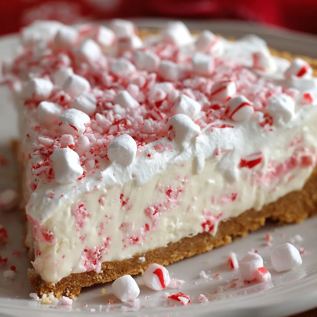 Decadent No Bake Candy Cane Pie Recipe