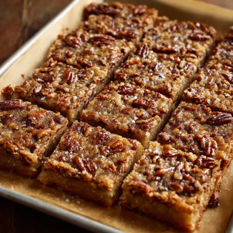 Decadent Pecan Pie Bars - Easy Golden Squares Recipe