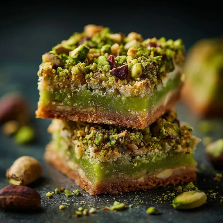 Decadent Pistachio Cookie Bars Recipe