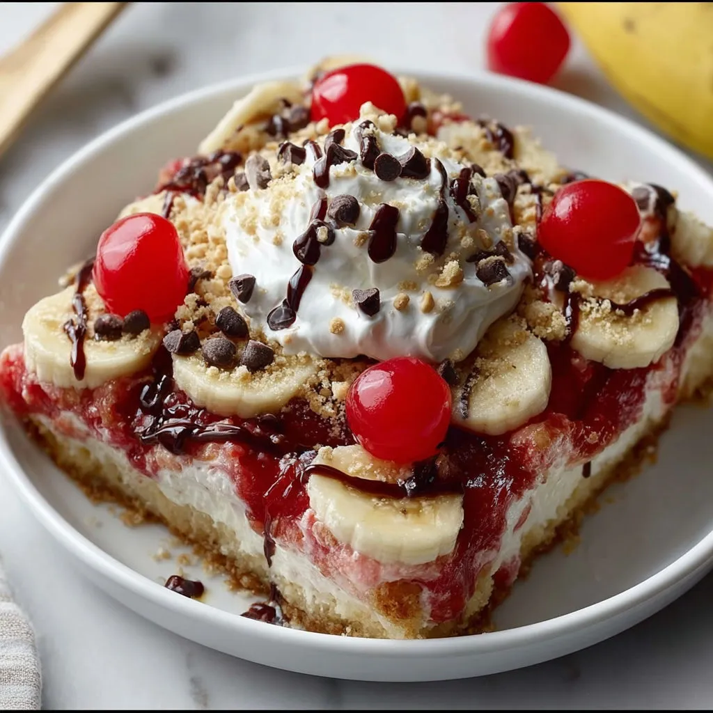 Delicious Banana Split Dump Cake Recipe