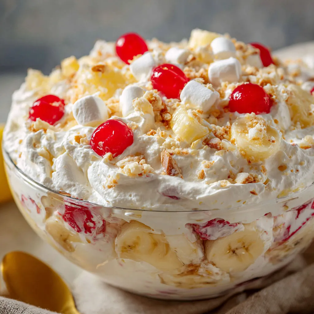 Delicious Banana Split Fluff Salad Recipe
