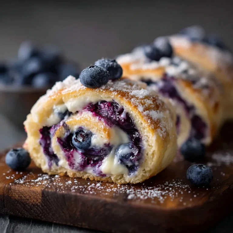 Delicious Blueberry Cheesecake Rolls