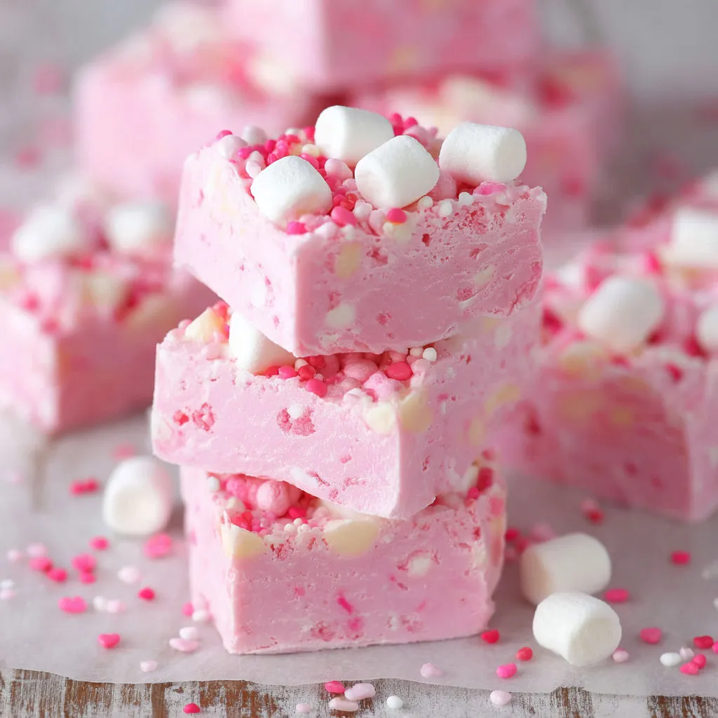 Delicious Bubblegum Fudge Recipe - Pink Dessert Treats