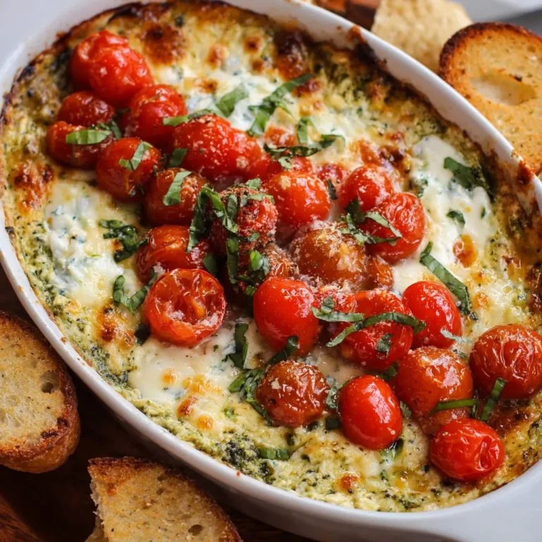 Delicious Caprese Tomato Cheese Dip
