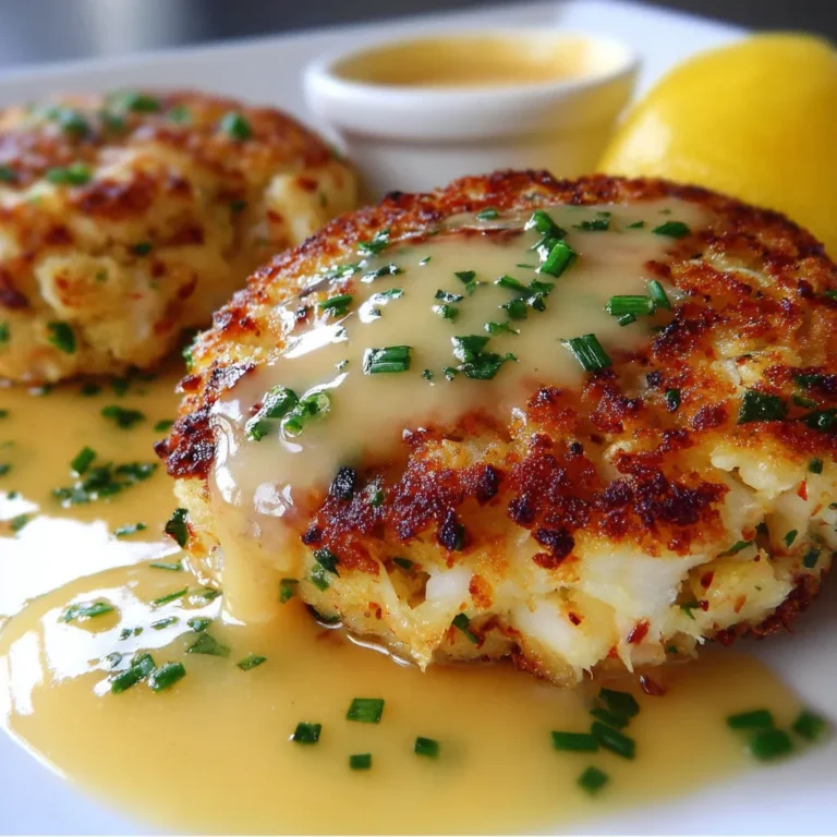 Delicious Cheddar Bay Crab Cakes with Lemon