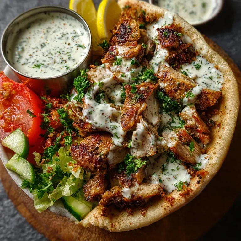 Delicious Chicken Shawarma Recipe with Garlic Sauce