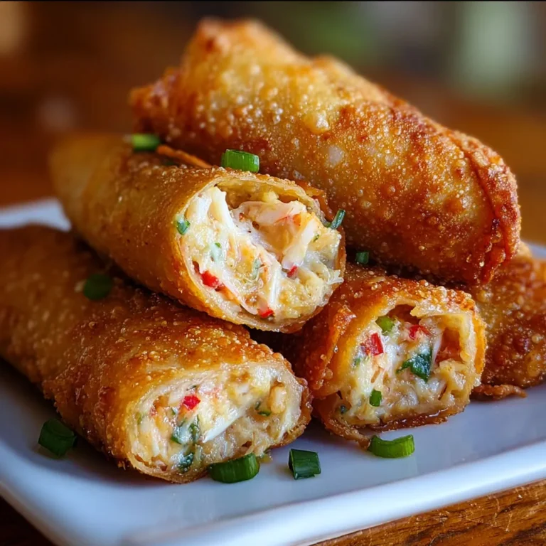 Delicious Crab Cake Egg Rolls Recipe