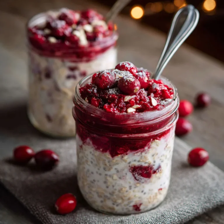 Delicious Cranberry Overnight Oats Recipe