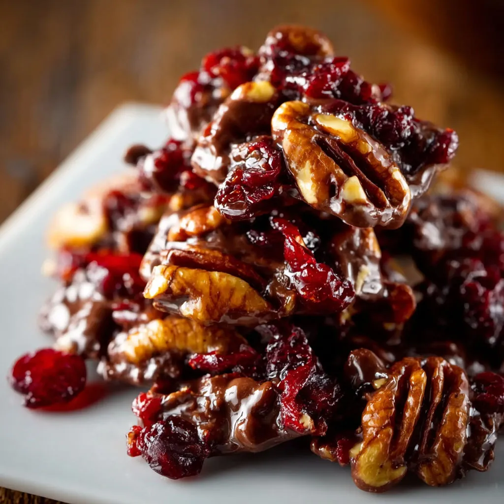 Delicious Cranberry Pecan Chocolate Clusters Recipe