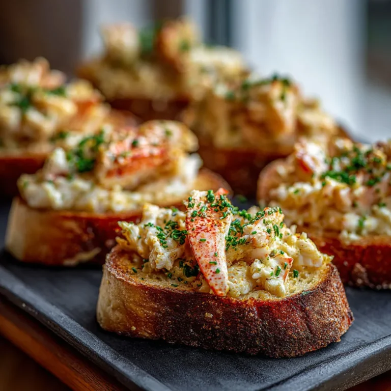 Delicious Garlic Butter Crab Toasts Recipe