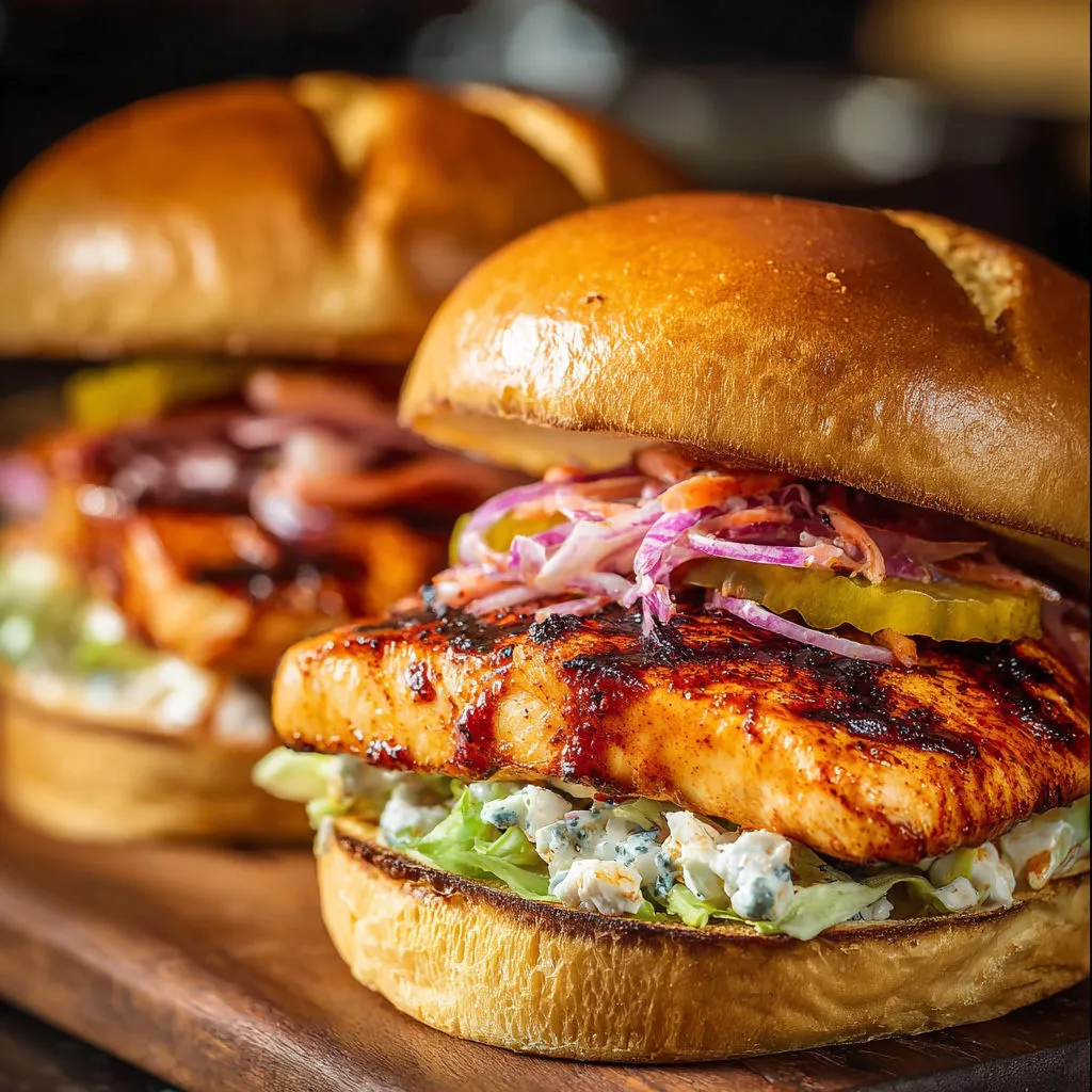 Delicious Grilled Buffalo Chicken Sandwich Recipe