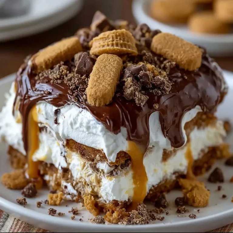 Delicious Peanut Butter Cookie Lasagna Recipe