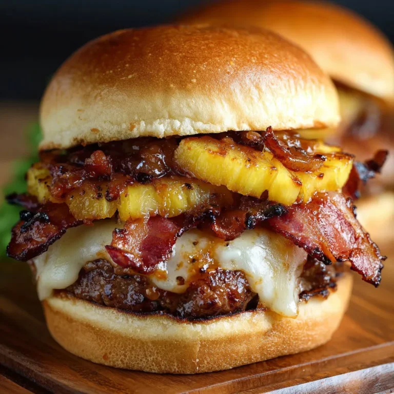 Delicious Pineapple Bacon Burger Buns Recipe
