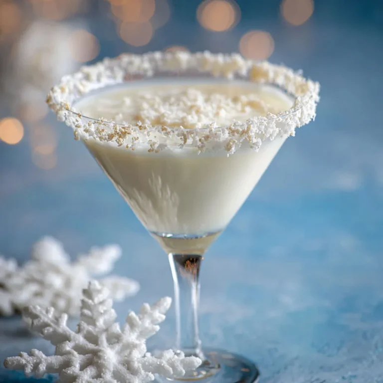 Delicious Snowflake White Chocolate Martini Recipe