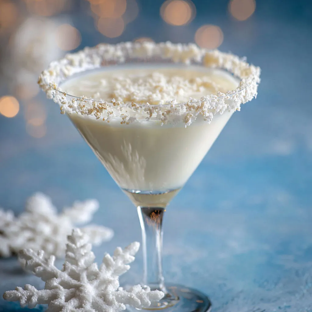 Delicious Snowflake White Chocolate Martini Recipe
