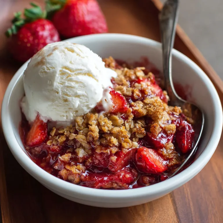 Delicious Strawberry Oat Crisp Recipe