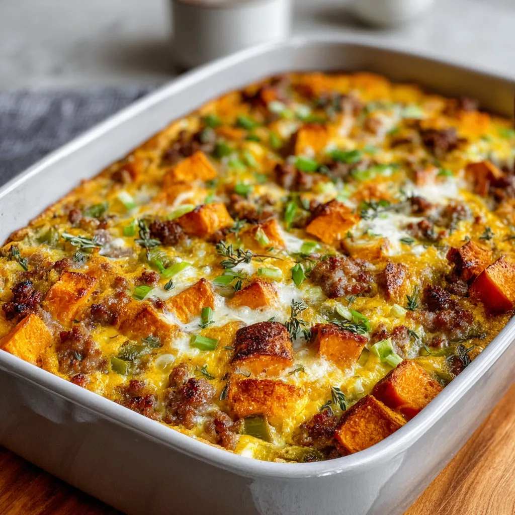 Delicious Sweet Potato Breakfast Casserole