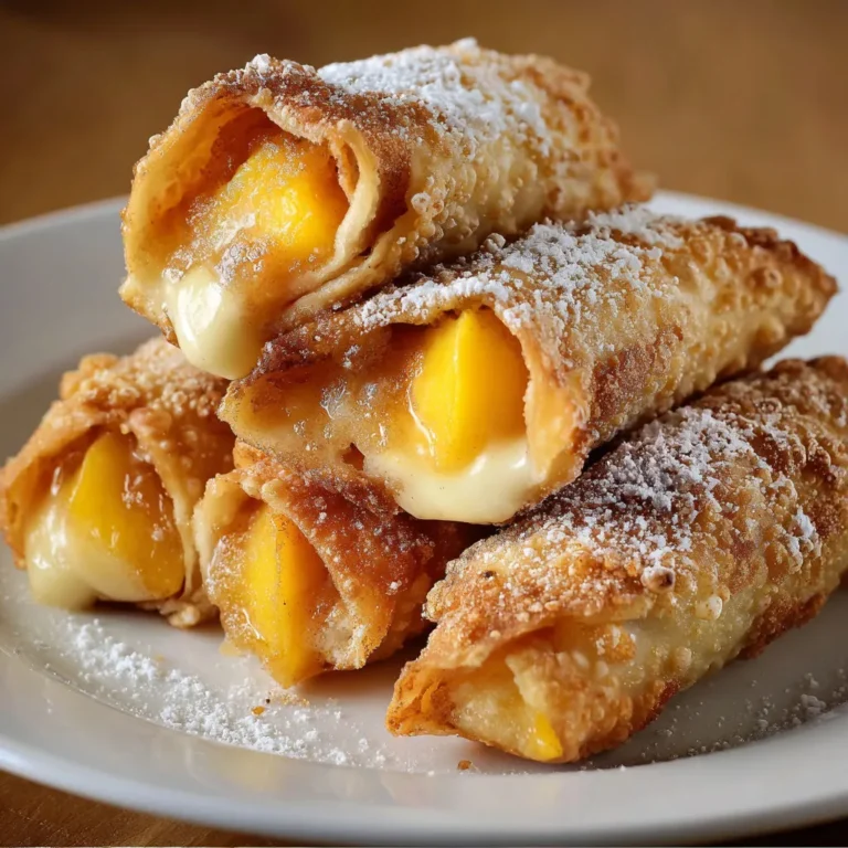 Delicious Sweet Stuffed Egg Rolls Recipe