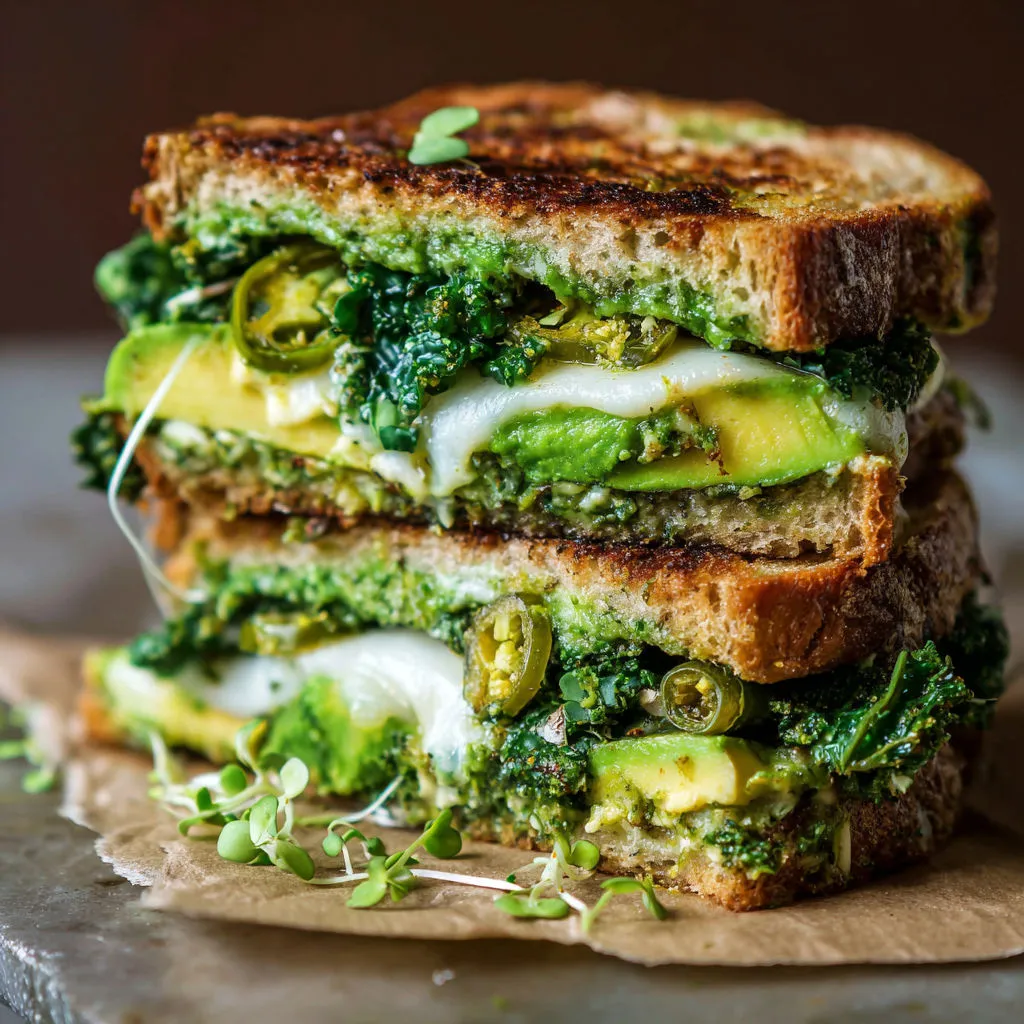Delicious Vegan Green Goddess Grilled Cheese Recipe