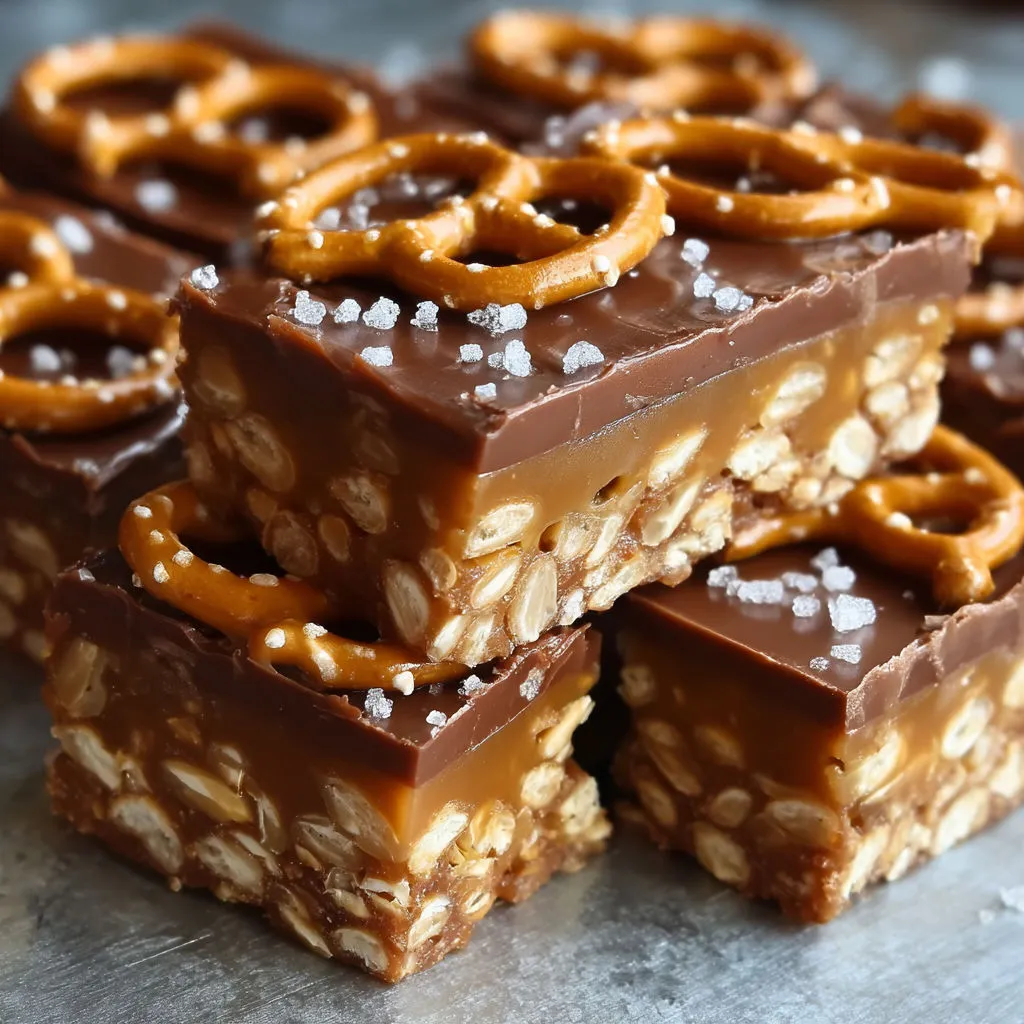 Easy No-Bake Salted Caramel Bars