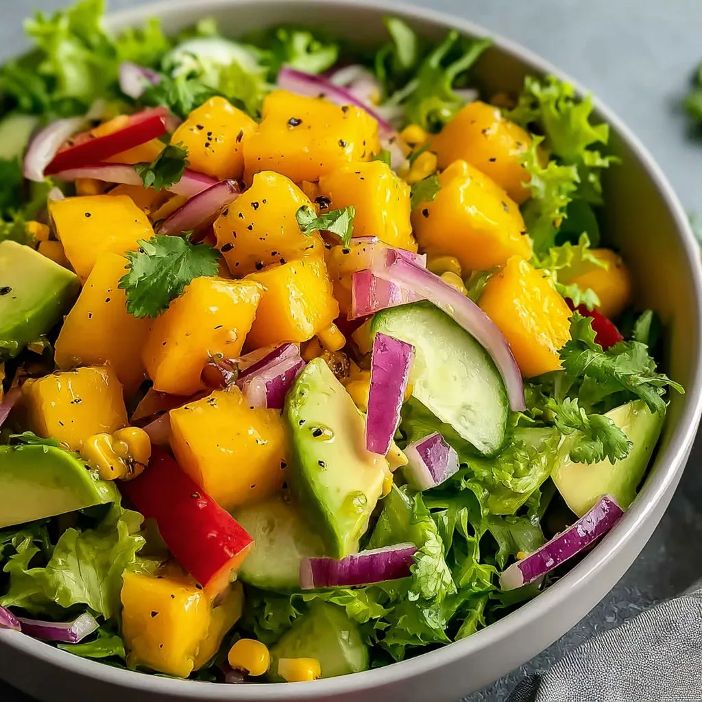 Exotic Tropical Fruit Salad with Zesty Citrus Dressing