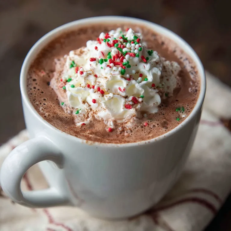 Festive Peppermint Hot Chocolate Recipe