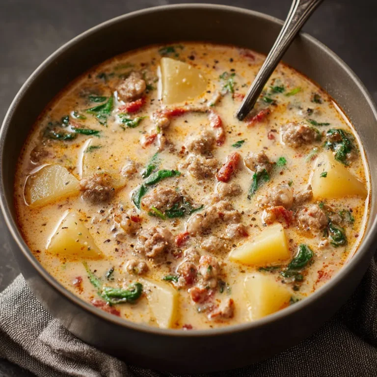 Hearty Tuscan Sausage Potato Soup Recipe