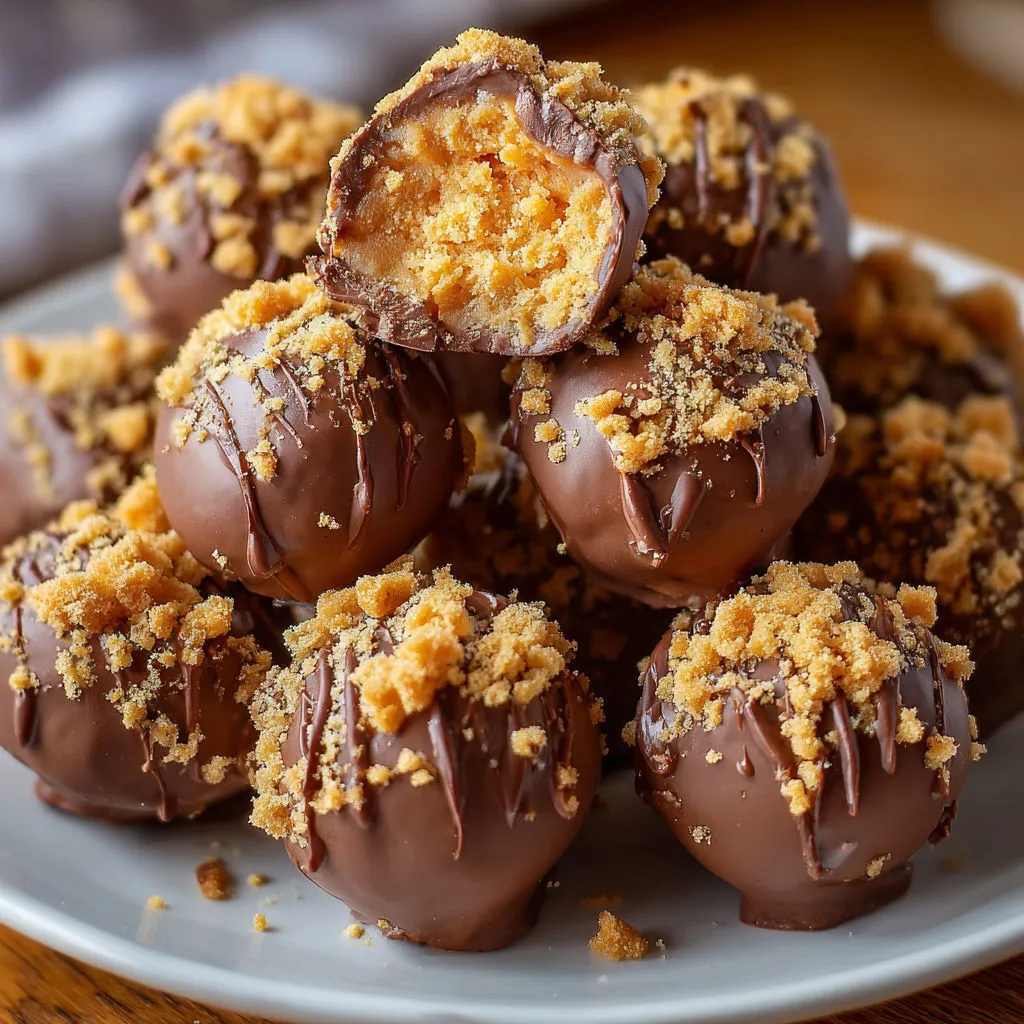 Irresistible Butterfinger Peanut Chocolate Truffles