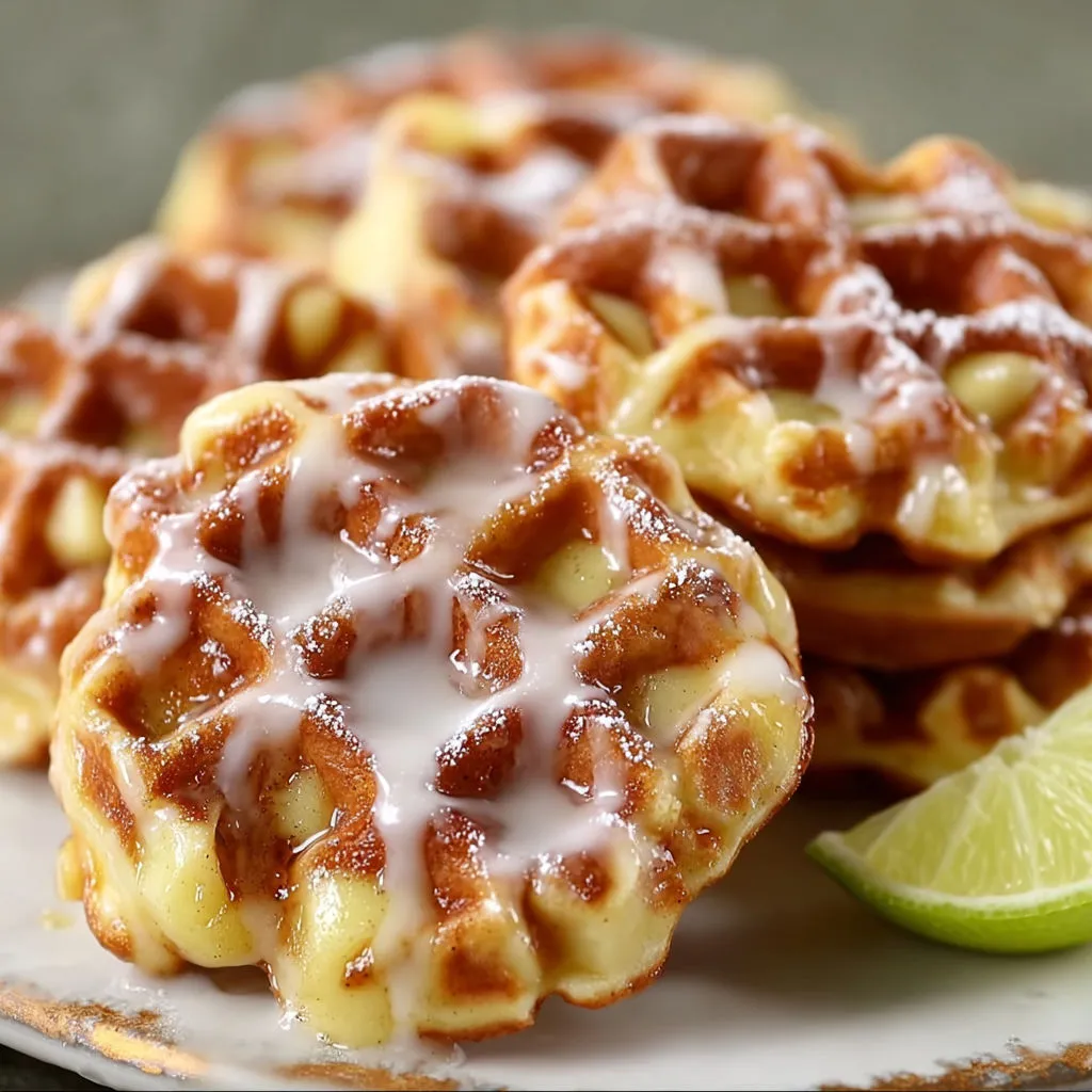 Irresistible Mini Apple Fritter Waffle Donuts