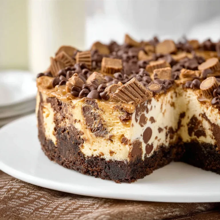 Irresistible Reese's Peanut Chocolate Cheesecake
