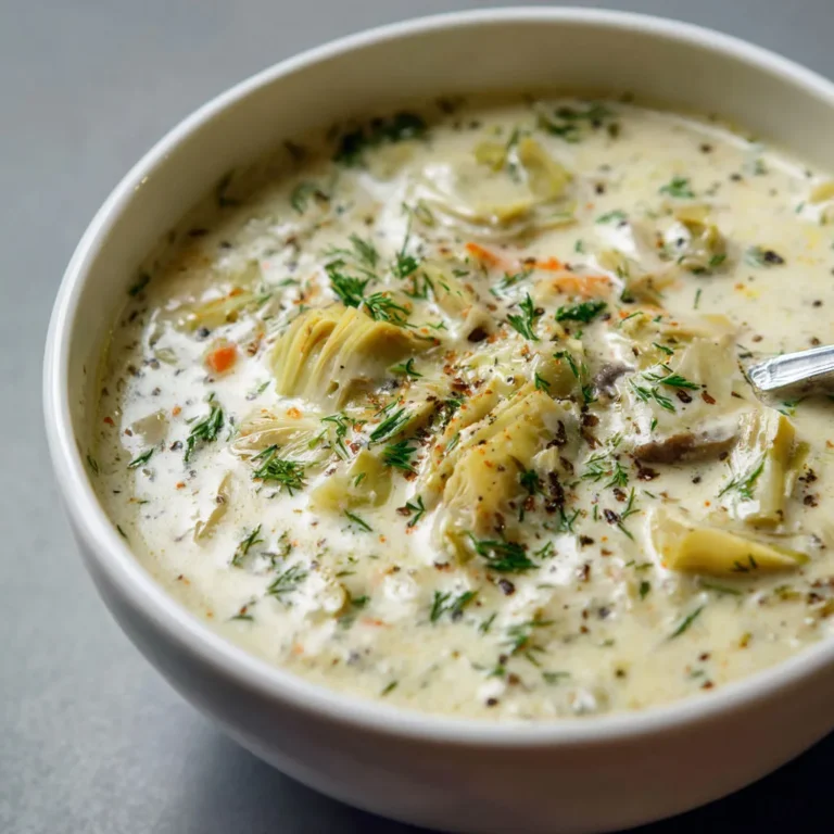 Luscious Artichoke Lemon Soup: Creamy Vegan Recipe