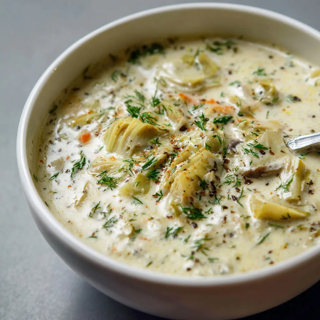 Luscious Artichoke Lemon Soup: Creamy Vegan Recipe