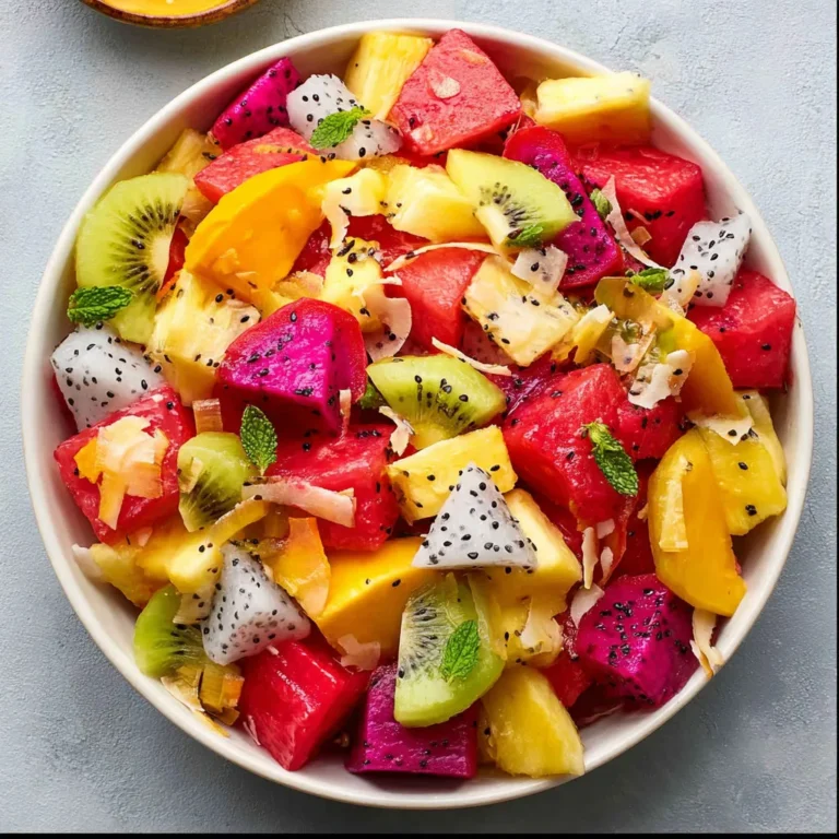 Mango Dressing Tropical Salad Recipe