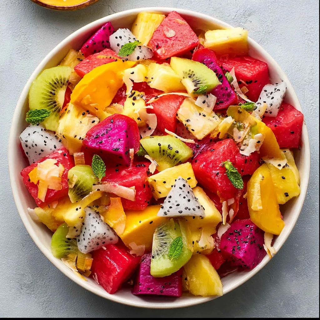 Mango Dressing Tropical Salad Recipe