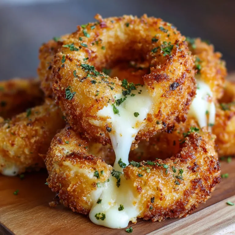 Mozzarella-Stuffed Cheesy Onion Delight