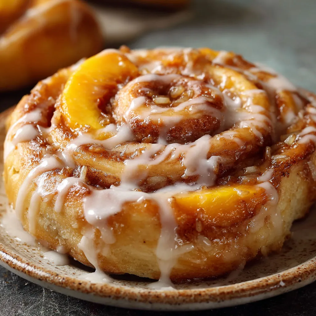 Peach Pie Cinnamon Rolls Recipe
