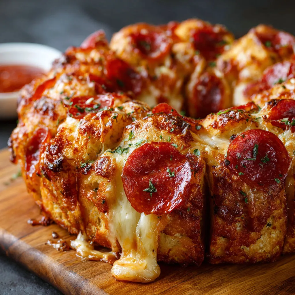 Pepperoni Pizza Monkey Bread Recipe