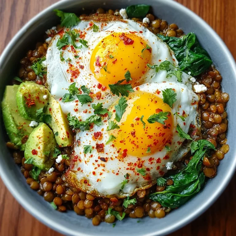 Protein-Packed Lentil Breakfast Bowl