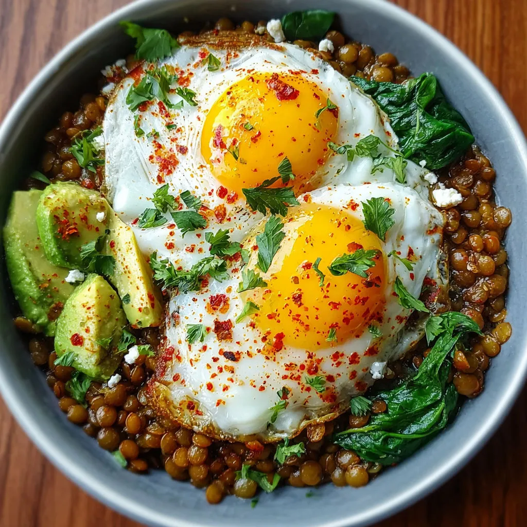 Protein-Packed Lentil Breakfast Bowl