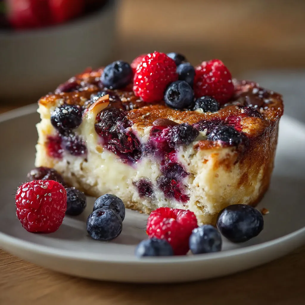 Protein-Packed Mixed Berry Baked Oats