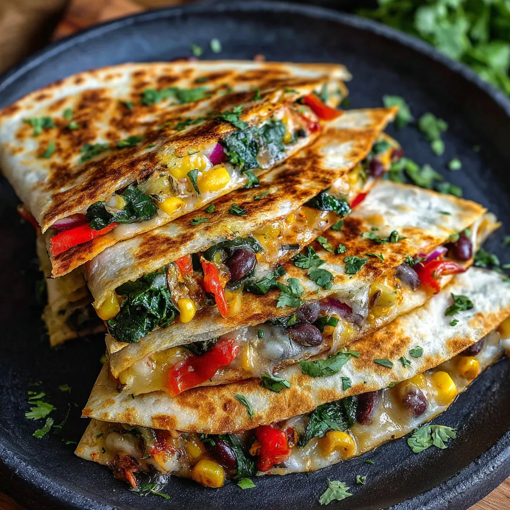 Quick and Cheesy Veggie Quesadillas
