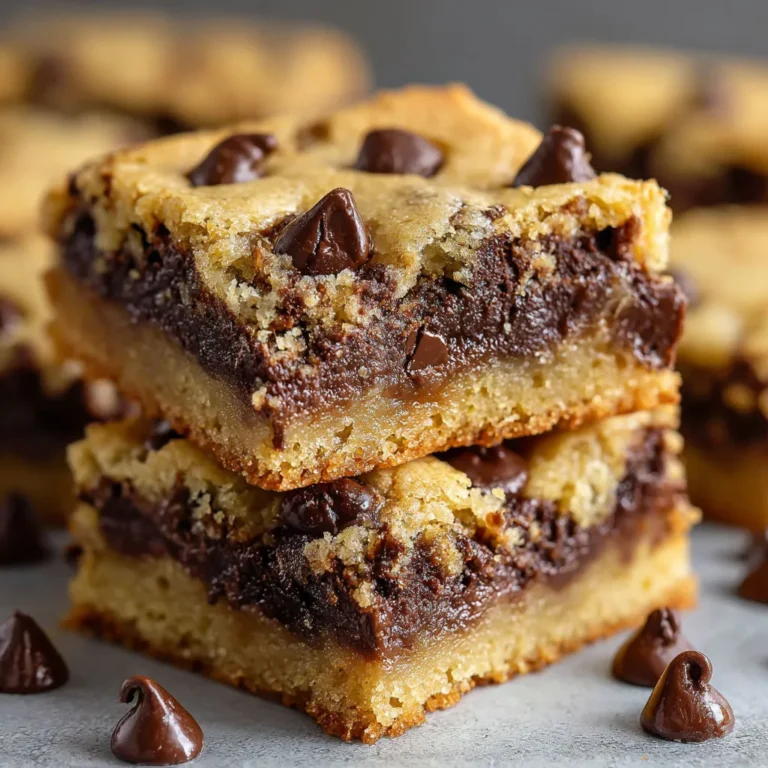 Quick and Easy Chocolate Chip Cookie Bars Recipe