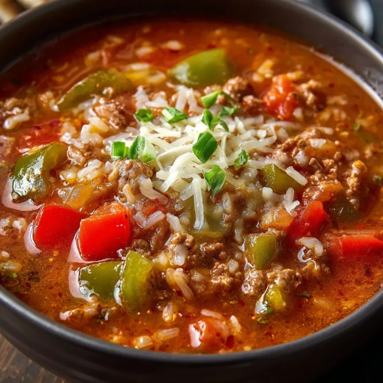 Savory and Delicious Stuffed Bell Pepper Soup