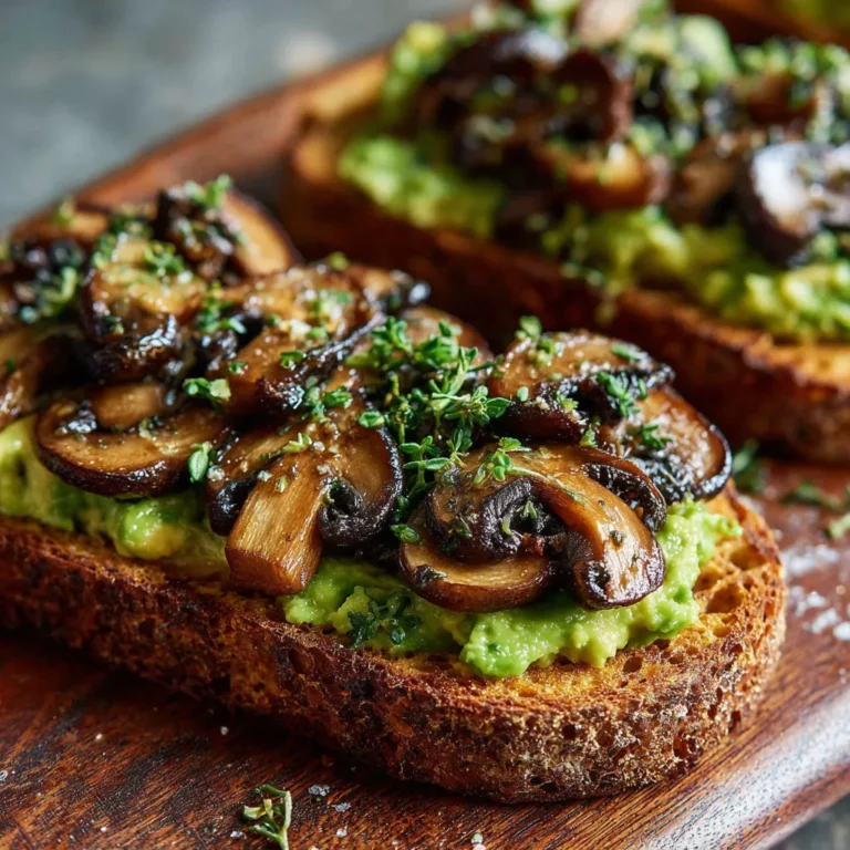 Savory Avocado Mushroom Toast: A Quick Breakfast Recipe