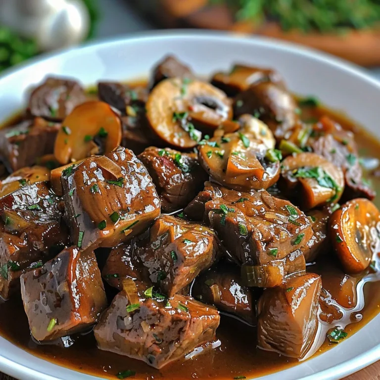 Savory Beef Tips and Mushroom Delight