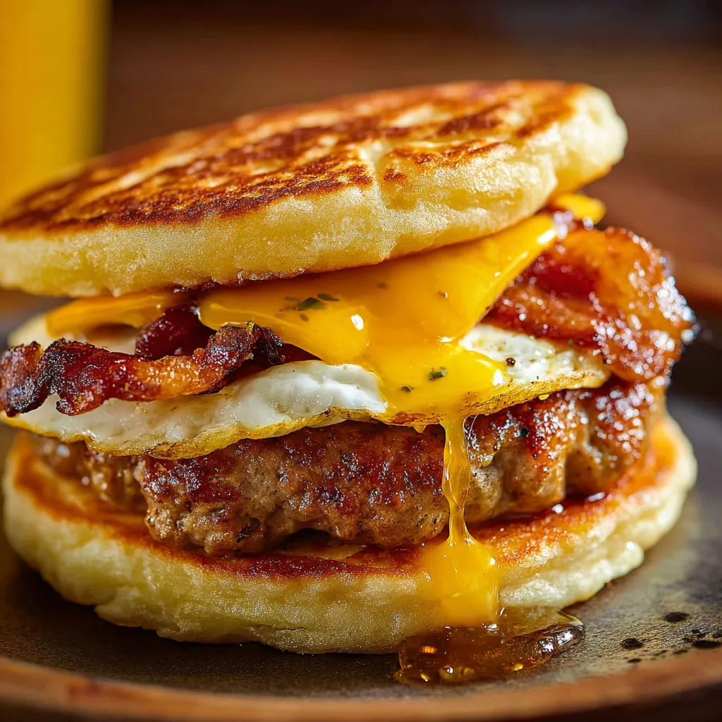 Savory Breakfast Smash Sandwich Recipe