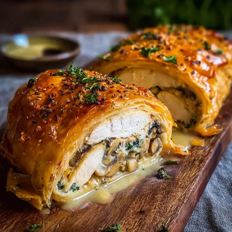 Savory Chicken Wellington: Irresistible Puff Pastry Recipe