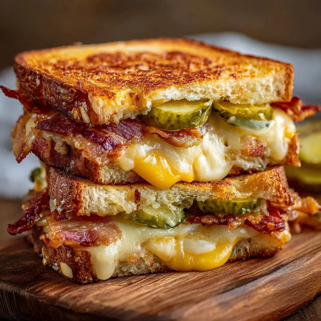 Savory Dill Pickle Bacon Melt Recipe