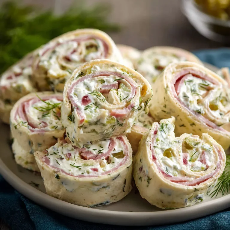 Savory Dill Pickle Ham Roll-Ups