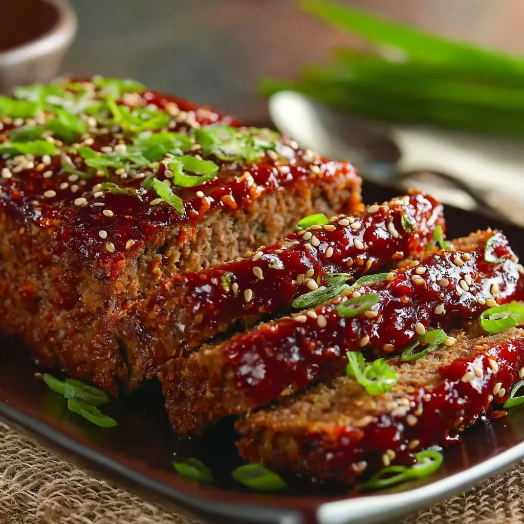 Savory Korean Meatloaf with Asian Flair